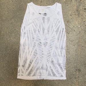 ALO white womens tank